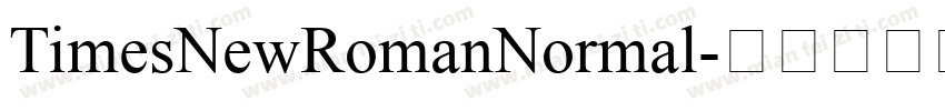 TimesNewRomanNormal字体转换