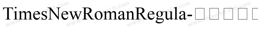 TimesNewRomanRegula字体转换
