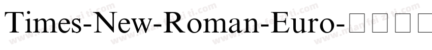 Times-New-Roman-Euro字体转换