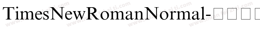 TimesNewRomanNormal字体转换