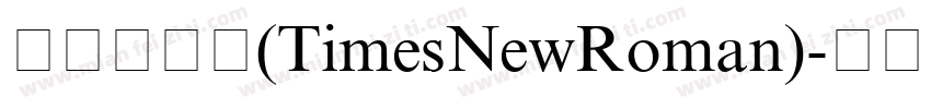 新罗马数字(TimesNewRoman)字体转换