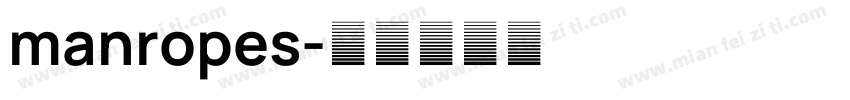 manropes字体转换