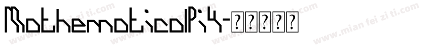 MathematicalPi4字体转换