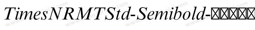 TimesNRMTStd-Semibold字体转换