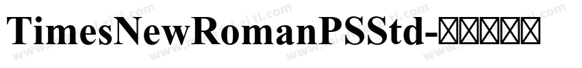TimesNewRomanPSStd字体转换