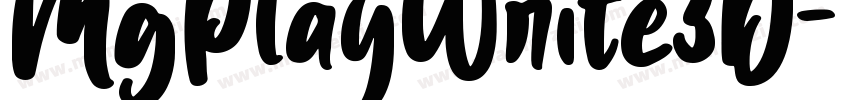 MgPlayWrite3D字体转换