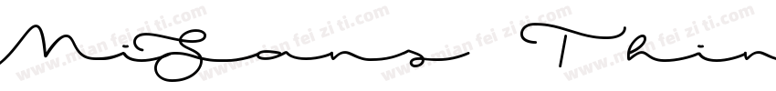 MiSans-Thin-GBK-EUC-字体转换