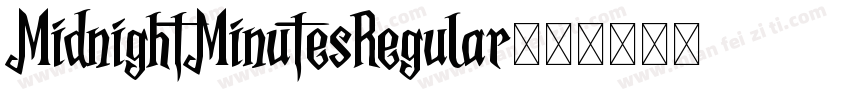 MidnightMinutesRegular字体转换