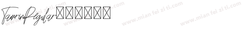 TamrinRegular字体转换