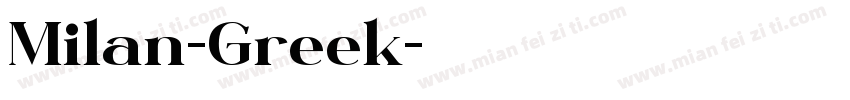 Milan-Greek字体转换