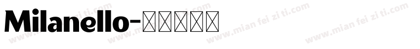 Milanello字体转换