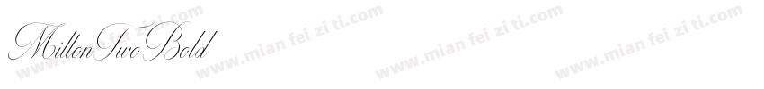 MiltonTwoBold字体转换