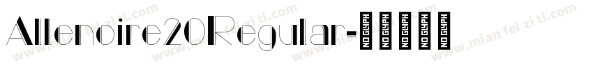 Allenoire20Regular字体转换