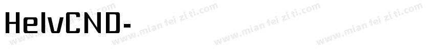 HelvCND字体转换