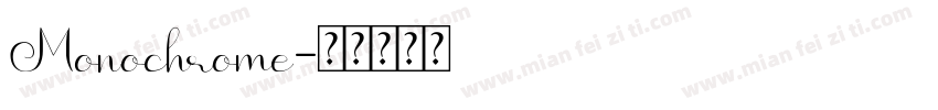 Monochrome字体转换