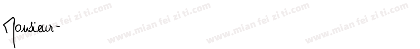 Monsieur字体转换