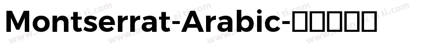 Montserrat-Arabic字体转换