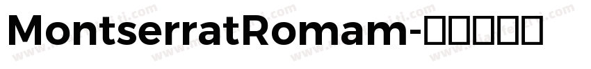MontserratRomam字体转换