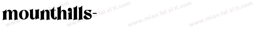 mounthills字体转换