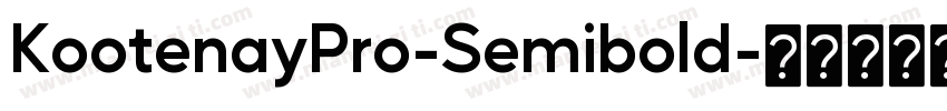 KootenayPro-Semibold字体转换