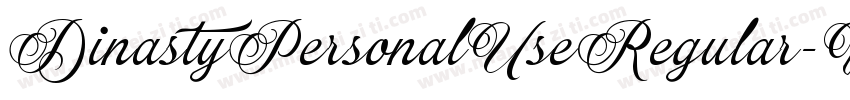 DinastyPersonalUseRegular-Vjrz字体转换