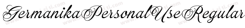 GermanikaPersonalUseRegular字体转换