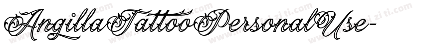 AngillaTattooPersonalUse字体转换