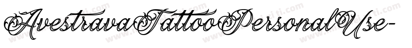 AvestravaTattooPersonalUse字体转换