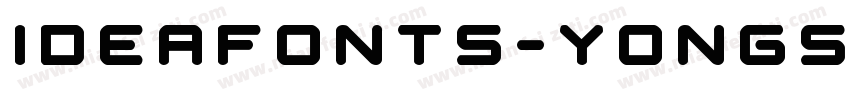 ideafonts-yongshengc字体转换