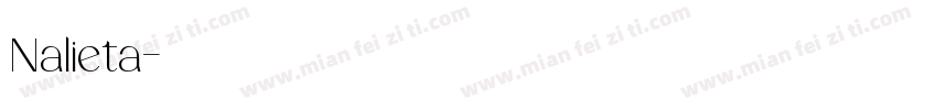 Nalieta字体转换