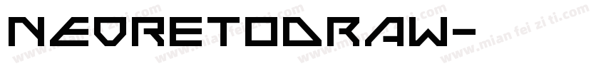 NEORetodraw字体转换