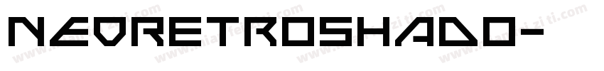 NEORetroshado字体转换