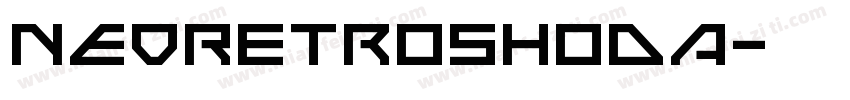 NEORetroshoda字体转换