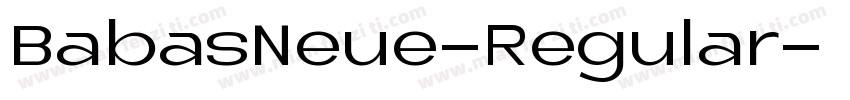 BabasNeue-Regular字体转换