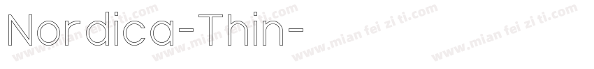 Nordica-Thin字体转换