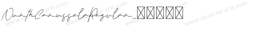 NorthCarosselaRegular字体转换