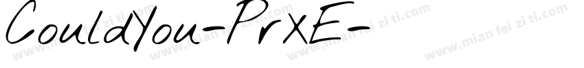 CouldYou-PrXE字体转换
