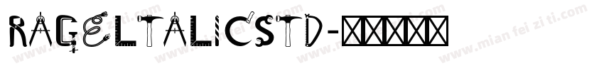 RageltalicStd字体转换