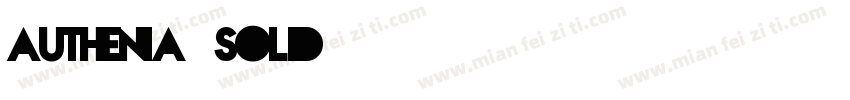Authenia-Solid字体转换