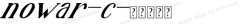 nowar-c字体转换