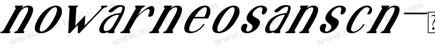 nowarneosanscn字体转换