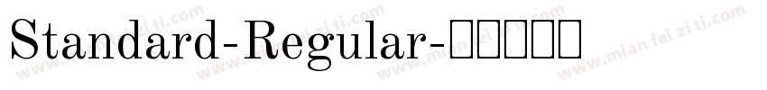 Standard-Regular字体转换