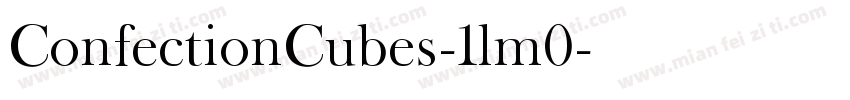 ConfectionCubes-1lm0字体转换