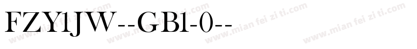 FZY1JW--GB1-0-字体转换