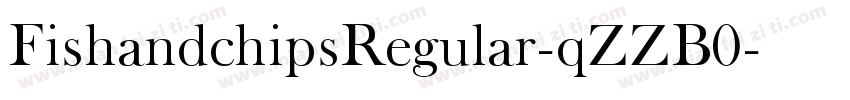 FishandchipsRegular-qZZB0字体转换