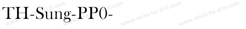 TH-Sung-PP0字体转换