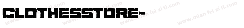 clothesstore字体转换