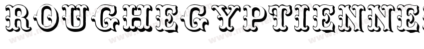 RoughEgyptienneLeftItalic字体转换