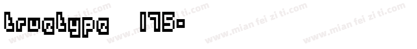 truetype字体175字体转换