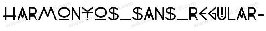 HarmonyOS_Sans_Regular字体转换